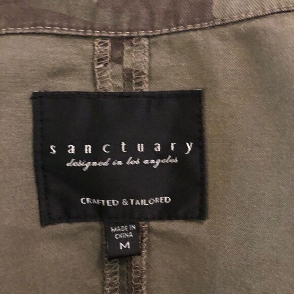 Womens Sanctuary Camo Jacket medium - Picture 5 of 6